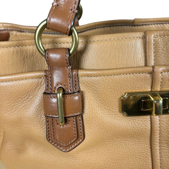 Coach Chelsea East West Jayden Carryall Leather Satchel in Camel - EUC! - Picture 14 of 14